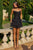Amoris T739 Strapless Tiered Ruffle Mini Dress