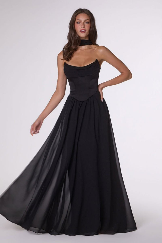 LaDivine T741 Chiffon Bridesmaid Evening Gown