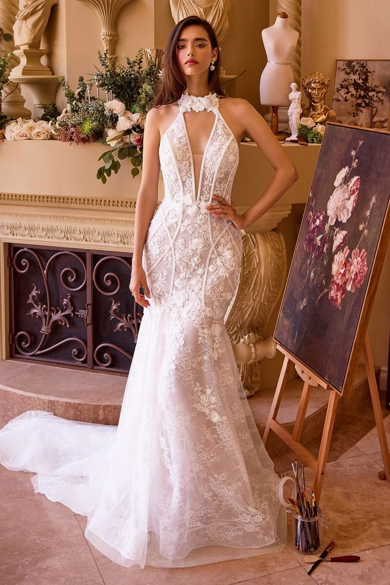 Halter Neckline Wedding Dress WL019 Sparkly Gowns Halter Neckline Wedding Dress WL019 Sparkly Gowns