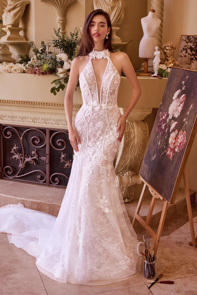 Halter Neckline Wedding Dress WL019 Sparkly Gowns Halter Neckline Wedding Dress WL019 Sparkly Gowns