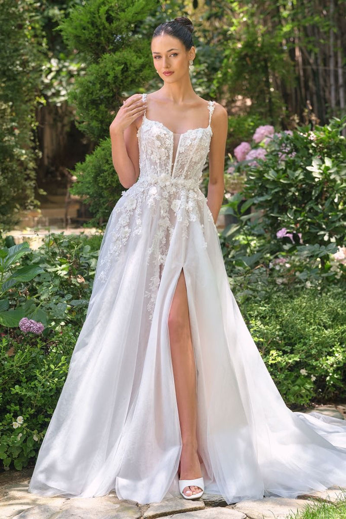 Andrea and Leo WL063 Long Off-White Wedding Dress Off White/Nude / 10 Andrea and Leo WL063 Long Off-White Wedding Dress Off White/Nude / 10