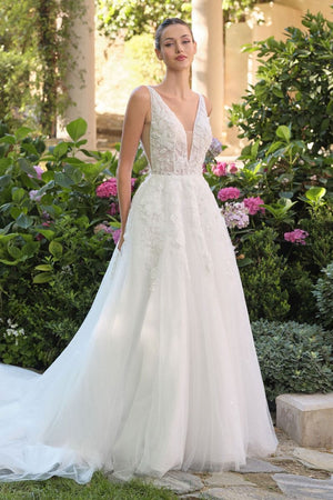 Andrea & Leo WL064 V-Neckline Wedding Dress