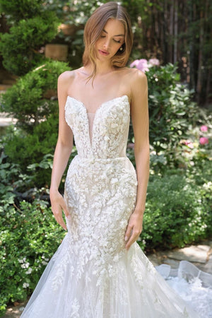 Andrea & Leo WL088 Fitted Mermaid Gown
