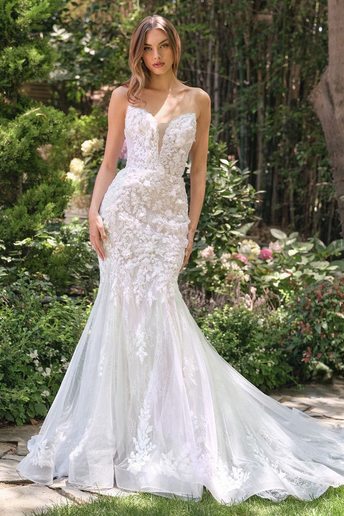Andrea and Leo WL088 Long Mermaid Wedding Dress Off White / 8 Andrea and Leo WL088 Long Mermaid Wedding Dress Off White / 8