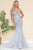 3D Flowers Appliques Mermaid Evening Dress SU066