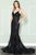 Glitter Mermaid V-Neck Evening Gown ACBZ015