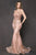 Glitter Mermaid V-Neck Evening Gown ACBZ015