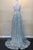 Illusion V-Neckline Glitter Long Gown BZ017