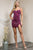 Sweetheart Neckline Glitter Short Dress 398S