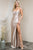 Sleeveless Cowl Neckline Long Satin Prom Gown 20115