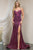 Sweetheart Neckline Glitter Long Dress 397