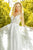 Classic A-line Skirt Sparkle Lace Top Bridal Gown E442