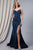 Sweetheart Neckline Glitter Long Dress 397