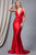 Sleeveless Open Back with Cross Spaghetti Straps Prom Gown 5039