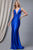 Sleeveless Open Back with Cross Spaghetti Straps Prom Gown 5039