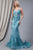 Glitter Mermaid V-Neck Evening Gown ACBZ015