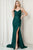 Fitted Side Slit Mermaid Floor Prom Dress Gown  BZ011