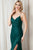 Fitted Side Slit Mermaid Floor Prom Dress Gown  BZ011