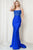 Corset Back Embroidered Appliques Beaded Prom Gown TM1001