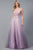 Plunging Neckline Embroidered Appliques Prom Gown AC5040
