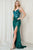 V-Neckline Beaded Embellishment Sequin Prom Gown AC5050