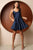 Pockets Fit and Flare Satin Cocktail Gown By Nox Anabel R759