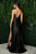 Cowl Neck Stretch Satin Fabric Evening Gown Nox E1042