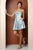 Pockets Fit and Flare Satin Cocktail Gown By Nox Anabel R759