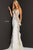 One Shoulder Jersey with Beaded Mesh Illusion Side Prom Gown by Jovani 03389