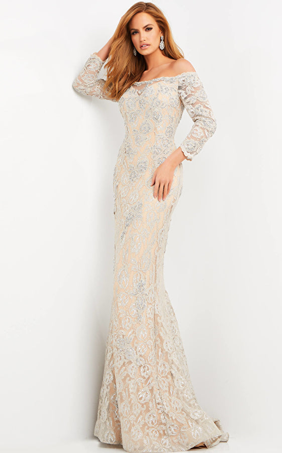 Beaded Embroidery Floor Length Gown By Jovani 06755