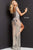 Plunging Neckline Beaded Embellishment Prom Gown Jovani 07031