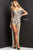 Plunging Neckline Beaded Embellishment Prom Gown Jovani 07031