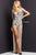 Plunging Neckline Beaded Embellishment Prom Gown Jovani 07031