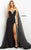 Jovani 08022 Spaghetti Strap Sheers Panels Jersey  Prom Dress