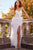 Sleeveless Beaded and Feather Embellished Prom Gown by Jovani 08060