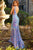 V-Neckline Iridescent Sequin Appliques Prom Gown by Jovani 08099