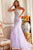Plunging Neckline Feather Embellishment Mermaid Gown by Jovani 08144