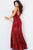 Plunging Neckline Sequin Embellishment Prom Gown by Jovani 09693