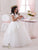 Pentelei 1075 Tulle and lace Skirt  Sweetheart Illusion Neckline Ball First Communion Dress