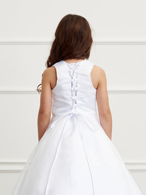 White first communion gown