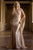 One Shoulder 3D Floral Appliques Long Dress By Amelia Couture 388
