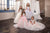 Lace and Tulle Two Color Flower Girl Dress 1503