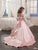 Pentelei Dress 1556 Long Sleeve Luxurious Satin Girl Dress