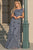 Embroidered Floral Natural Waistline Long Dress By Amelia Couture IN004