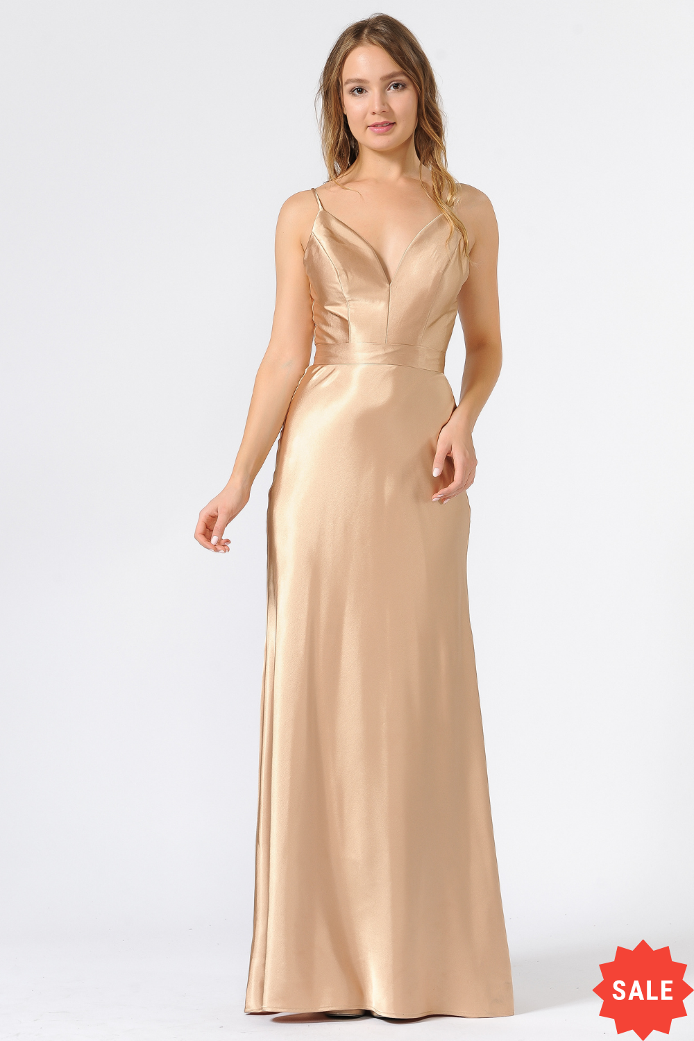 Sleeveless Sweetheart Neckline Bridesmaid Gown 9028 2XL / Yellow Sleeveless Sweetheart Neckline Bridesmaid Gown 9028 2XL / Yellow