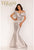 Two Tone Mikado Evening Gown 2011M2159