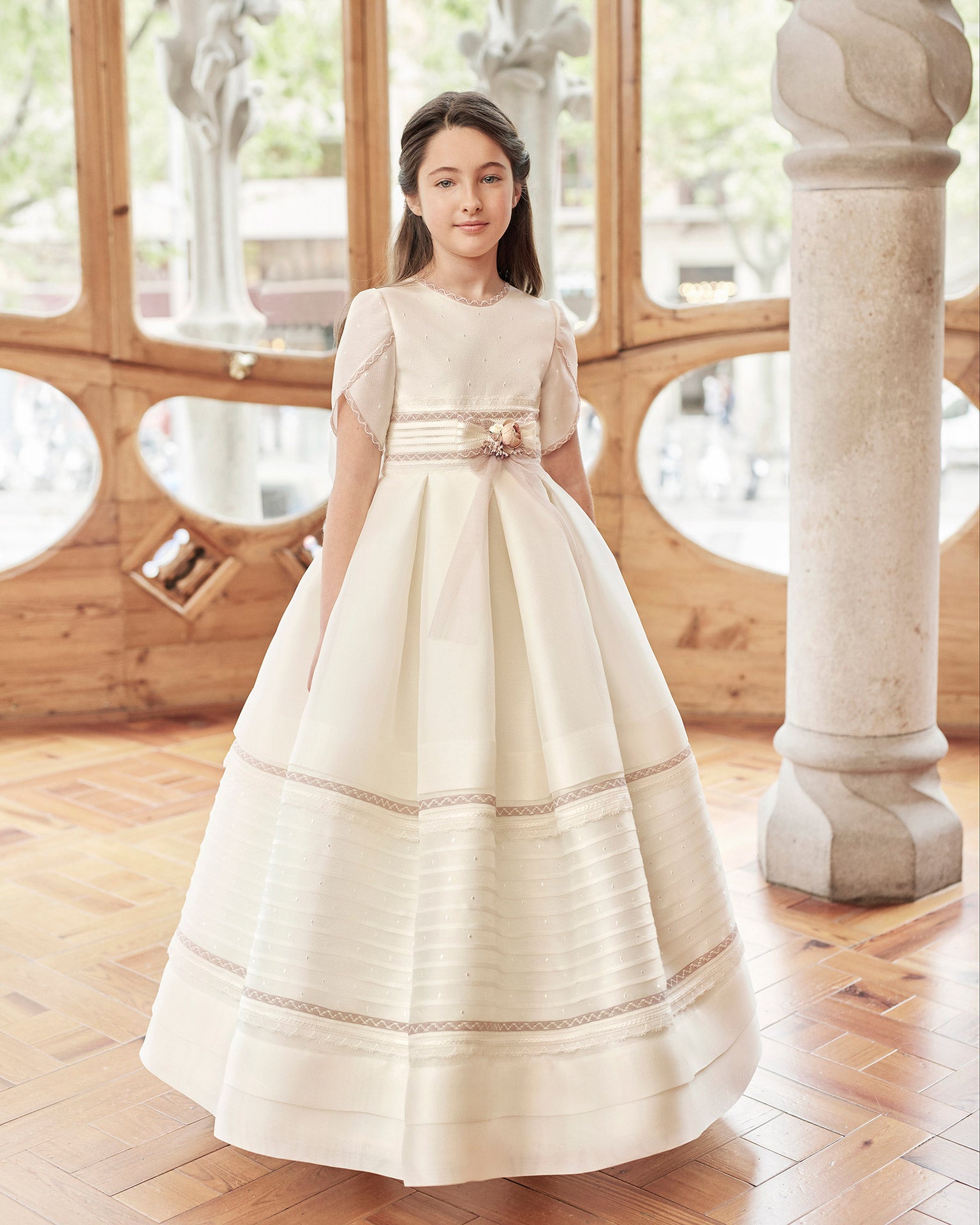 Vestidos de comunion cheap 2018 rosa clara
