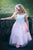 Satin and Tulle Two-Tone Flower Elegant Girl Dress