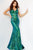 Iridescent V-Neckline Sequin Embellishment Prom Gown By Jovani 23007