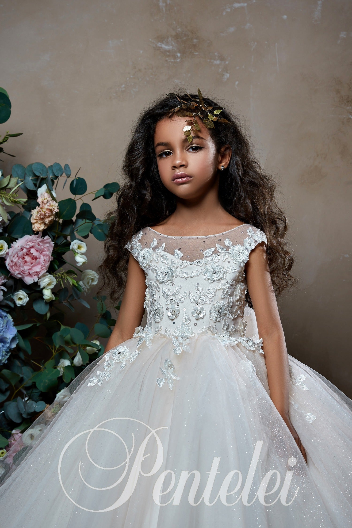 short communion dresses 2019 Flower Girl First Communion Short Dress Celestial 3406 Pre-order 5-6 years / Ivory